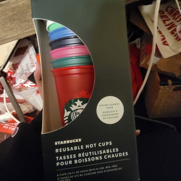 Starbucks Other - Starbucks Reusable Hot Color Changing Cups Set of 6